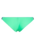 Moschino logo-embossed bikini bottoms - Green