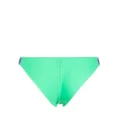 Moschino logo-embossed bikini bottoms - Green