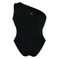 Versace one-shoulder swimsuit - Black