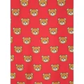 Moschino Teddy Bear-print silk foulard - Red