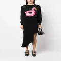 Moschino intarsia-knit logo jumper - Black