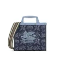 ETRO logo-embroidered jacquard tote bag - Blue