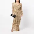 Jenny Packham Gazelle sequin-embellished gown - Gold