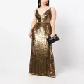 Jenny Packham Amara sequin-embellished sleeveless gown - Gold