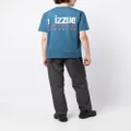 izzue logo-print cotton T-shirt - Blue