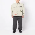 izzue army-style button-up shirt - Brown
