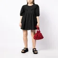 b+ab puff-sleeve cotton dress - Black
