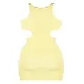 Reina Olga cut-out detail mini beach dress - Yellow