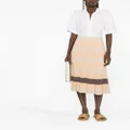 JOSEPH Stripe Animation knitted skirt - Neutrals