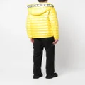 Moncler logo-print padded jacket - Yellow