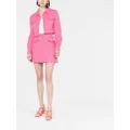 Moschino high-waisted tweed skirt - Pink