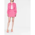 Moschino Roman stud cropped tweed jacket - Pink
