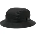 Mackintosh logo-plaque bucket hat - Black