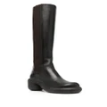 Jil Sander knee-high leather boots - Brown