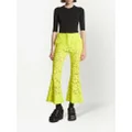 Proenza Schouler lace flared trousers - Yellow
