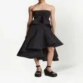 Proenza Schouler ruched-detail strapless top - Black