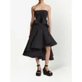 Proenza Schouler ruched-detail strapless top - Black