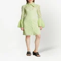 Proenza Schouler floral lace shirtdress - Green