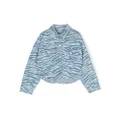 Kenzo Kids tiger-print denim shirt jacket - Blue
