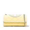 Tory Burch embossed and quilted cross-body bag - Yellow