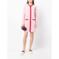 Paule Ka wool-cashmere blend cardigan dress - Pink
