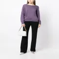 Paule Ka V-back long-sleeve cardigan - Purple