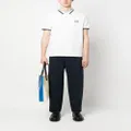 Kenzo logo-patch wide-leg trousers - Blue