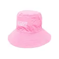 GANNI logo-print bucket hat - Pink