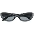 Alexander McQueen Eyewear transparent cat-eye frame sunglasses - Grey