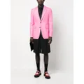 Alexander McQueen single-breasted button blazer - Pink