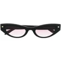 Alexander McQueen Eyewear cat-eye frame sunglasses - Black