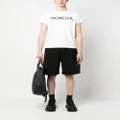 Moncler logo-patch cotton shorts - Black