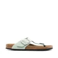 Birkenstock Gizeh big-buckle sandals - Green