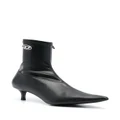Diesel D-Kittie 50mm leather ankle boots - Black