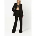 Dolce & Gabbana wide-leg wool trousers - Black