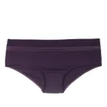 Marlies Dekkers satin bow high-waist bottoms - Purple