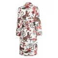 Desmond & Dempsey graphic-print cotton robe - Multicolour