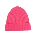Barrie ribbed cashmere beanie - Pink