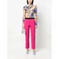 MSGM contrast waistband trousers - Pink