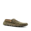 Tod's Gommino suede driving loafers - Green