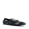 Dolce & Gabbana logo-jacquard loafers - Blue