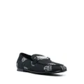 Dolce & Gabbana logo-jacquard loafers - Blue