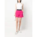 MSGM logo-waistband shorts - Pink