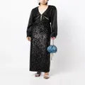 Elie Saab sequin-embellished maxi skirt - Black