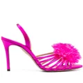 Aquazzura Love Carnation 105mm suede sandals - Pink