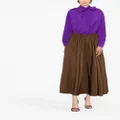 Valentino Garavani A-line drawstring-waist skirt - Brown