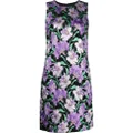 Carolina Herrera floral-jacquard A-line mini dress - Multicolour