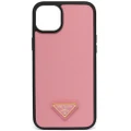 Prada triangle-logo iPhone 14 Plus case - Pink