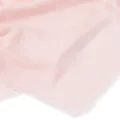 Prada triangle-logo wool-silk scarf - Pink