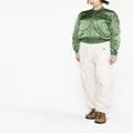 Moncler logo-patch bomber jacket - Green
